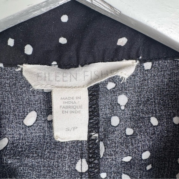 Eileen Fisher Organic Cotton Polka Dot A-Line Dress Size S/P - Picture 7 of 8